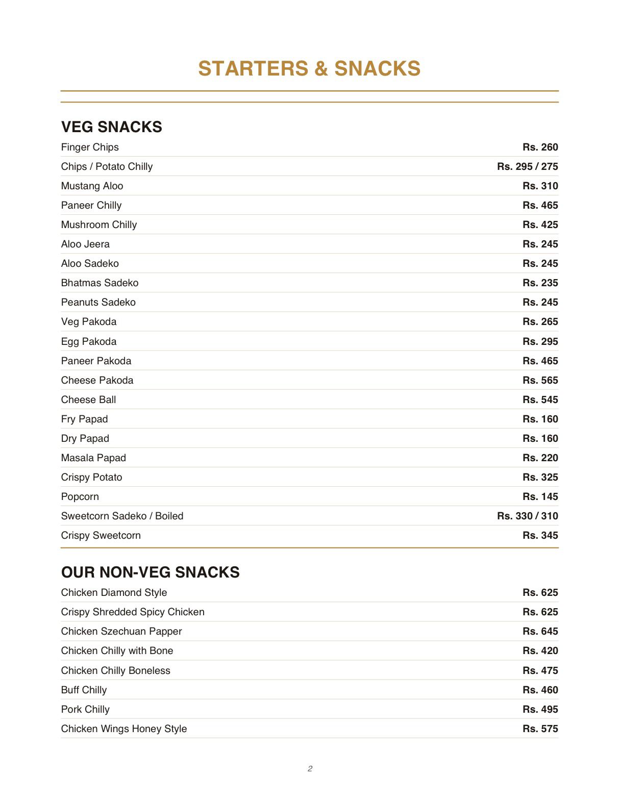 Menu Page 2