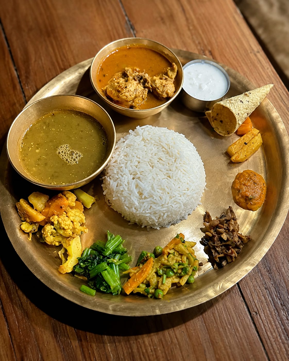 chicken thakali